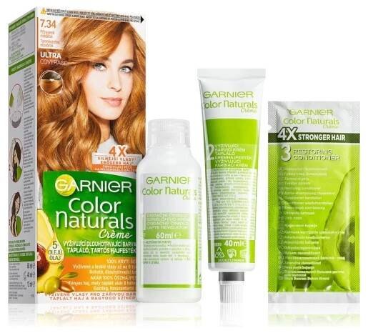 Garnier Color Naturals Créme barva na vlasy 7.34 přirozeně měděná 112 ml