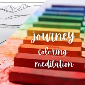 Journey coloring meditation