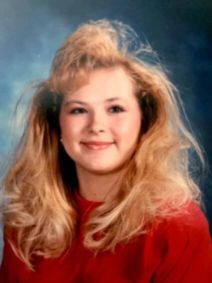 Amy Carlson is pictured at 16 ...