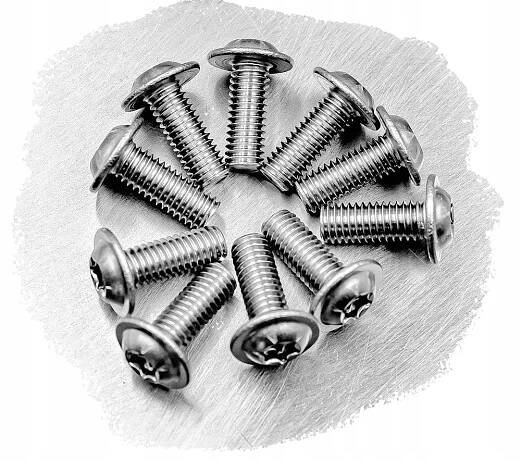 M6x20 PŘÍRUBOVÝ ŠROUB s NEREZOVOU podložkou 7380F TORX (10) Váha balíčku 0.1 kg