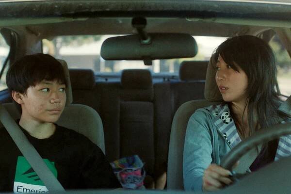 DIDI, from left: Izaac Wang, Shirley Chen, 2024. © Focus Features / courtesy Everett Collection