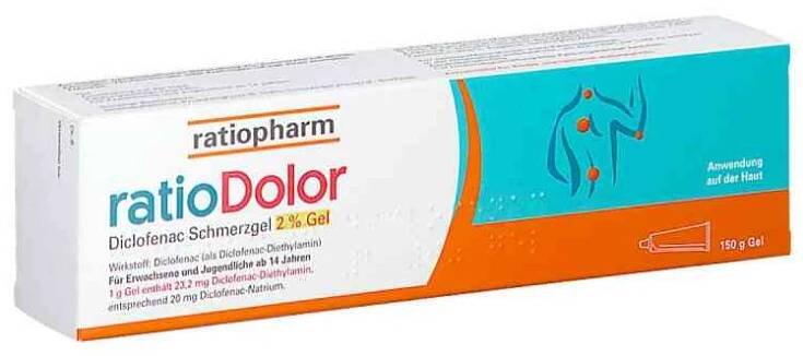ratioDolor Diclofenac Schmerzgel 2 % Gel 150 g