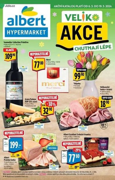Albert Hypermarket leták akce od 06.03.2024 do 19.03.2024 - Jídlo.cz