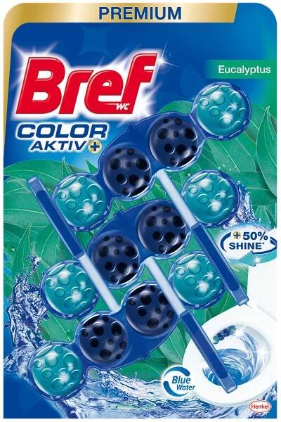 Bref WC blok Power Aktiv Eucalyptus 3 x 50 g
