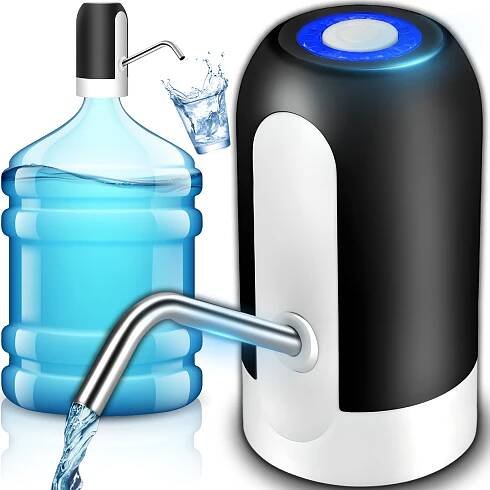 Dávkovač vody Přenosné vodní čerpadlo Čerpadlo na pitnou vodu USB Elektrický dávkovač vody Láhev vody pro PET láhev Přepínač s tlačítkem Retoo