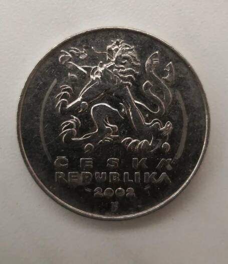 5 Kč rok 2002 chyboražba