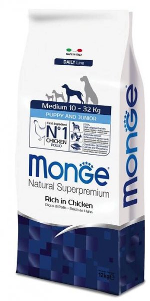 Monge Natural Superpremium Puppy Junior Medium - 12 kg v Zoohit.cz
