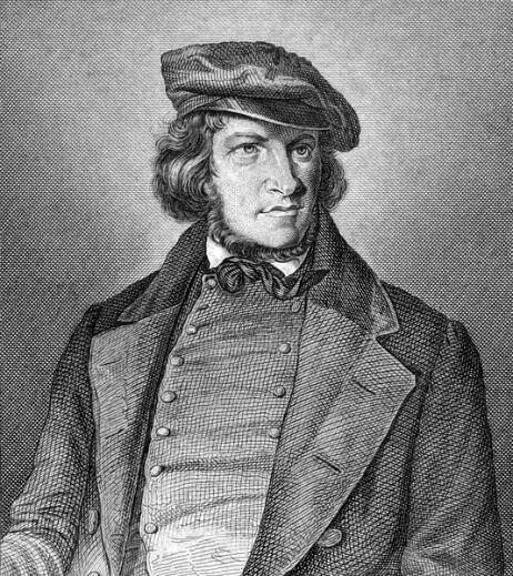 August Heinrich Hoffmann von Fallersleben — Stock obrázek