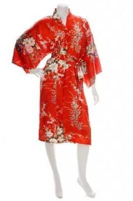 Japonské dámské hedvábné kimono Hana Yukata Red od 4 990 Kč - Heureka.cz