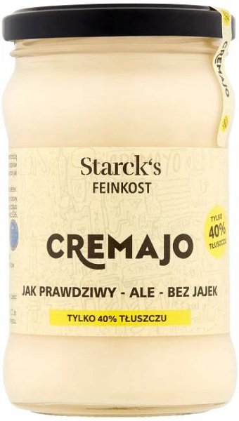 Veganská majonéza Cremajo 40% tuku 270 g Starck's bez BEZLEPKOVÁ VEGAN
