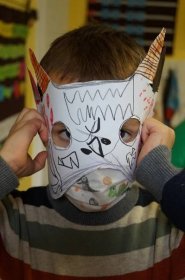 Maska čerta – práce s papírem – Základní škola Přepeře