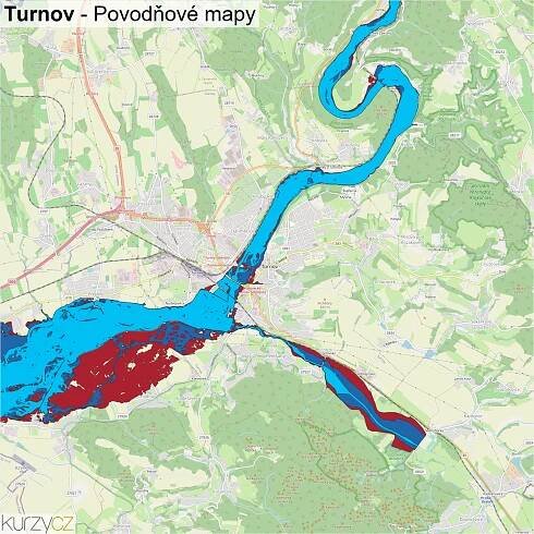 Turnov - mapy | Kurzy.cz