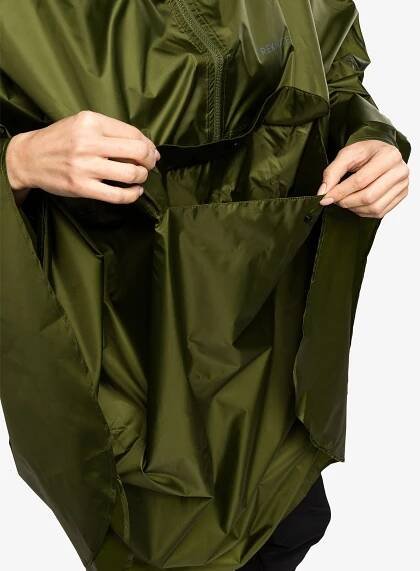 Turistická pláštěnka Trekmates Rove Poncho - chive