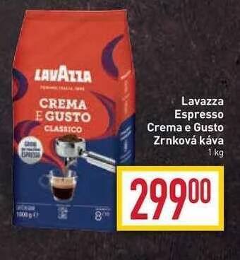 Billa Lavazza espresso crema e gusto zrnková káva 1 kg nabídka