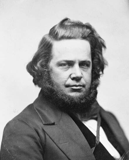 Elias Howe (1819-1867) inventor of the sewing machine.