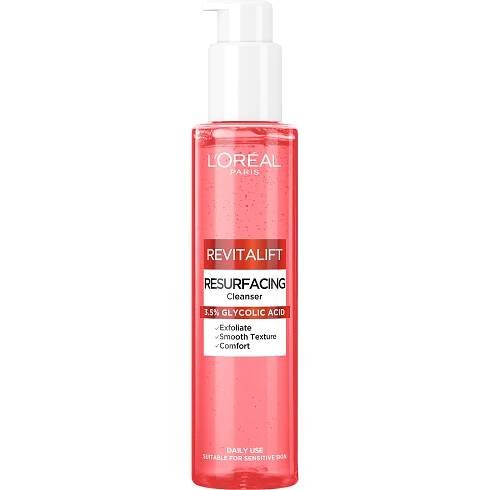 L'Oréal Revitalift Resurfacing Cleanser exfoliační čisticí gel s kyselinou glykolovou 150 ml