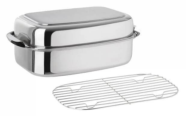 Obrázek produktu pro Kelomat pekáč Profi s víkem včetně roštu 8 litrů nerezová trouba/indukce