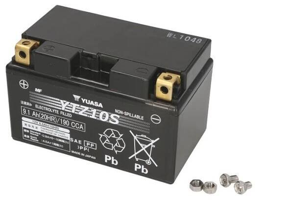Motobaterie YUASA (originál, factory activated) YTZ10S, 12V, 8,6Ah