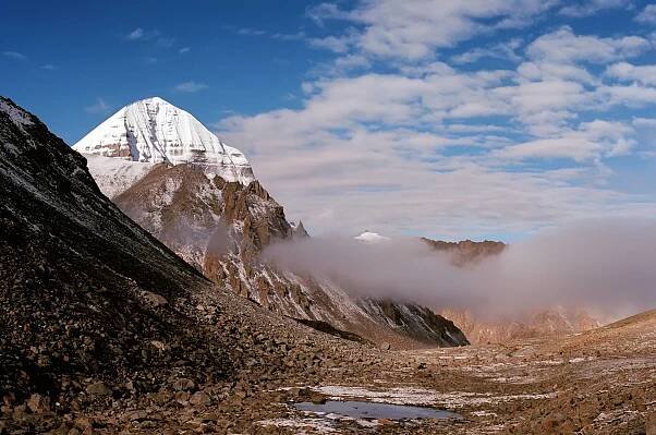 East Face of the sacred Mount Kailash in Tibet