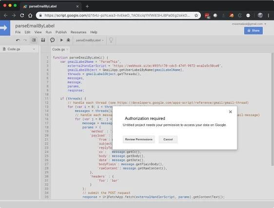 Building a Gmail message parser using Google Apps Script | Mo Ismailzai