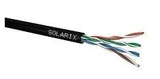 Solarix SXKD-5E-UTP-PE Datový kabel UTP CAT 5E PE venkovní černý /27655191/ (305m = balení)