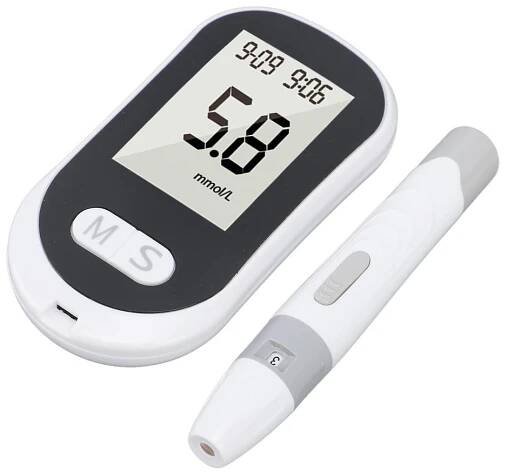 Systém pro monitorování hladiny glukózy v krvi Bez kódování Diabetické pomůcky Glukometr s 50 testovacími