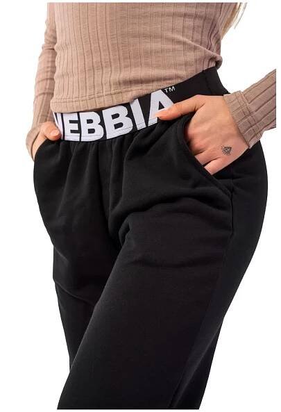 Dámské tepláky Nebbia  Iconic Mid-Waist Sweatpants 408 black