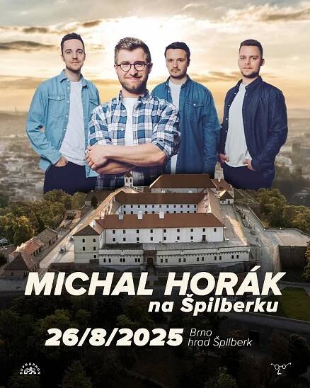 Michal Horák s kapelou na Špilberku