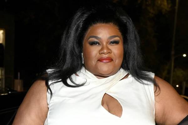 LOS ANGELES, CALIFORNIA - NOVEMBER 04: Da'Vine Joy Randolph, wearing Gucci, arrives in an Audi Q8 e-tron at the 12th Annual LACMA Art+Film Gala at Resnick Pavilion at LACMA on November 04, 2023 in Los Angeles, California. (Photo by Jon Kopaloff/Getty Images for Audi)