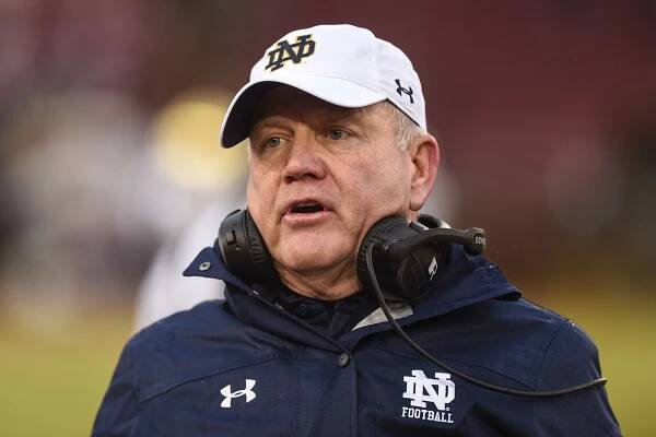 Notre Dame head coach Brian Kelly.