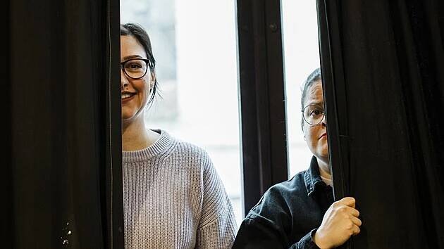 Veronika Táborská a Tereza Volánková (Brno, 19. února 2024)