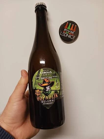 Cobolis Odpadlík ZELENÁČ Brut IPA 13°/7,1% 0,7l - www.pivnilednice.cz