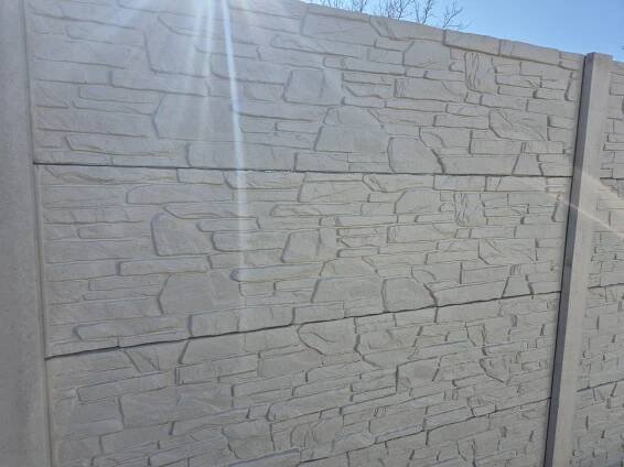 Betonový panel 0,5m x 2m | jednostranný
