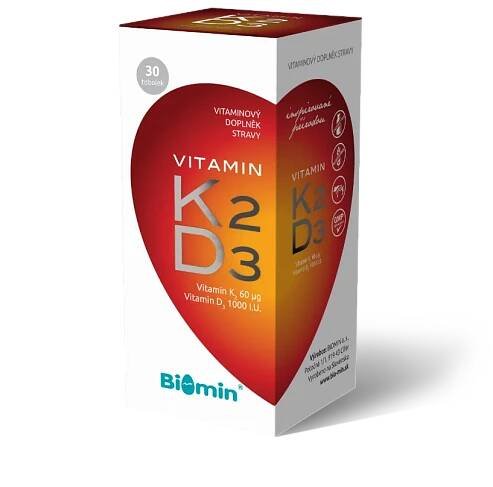 Biomin Vitamin K2 + D3 1 000 I.U. 30 tobolek 