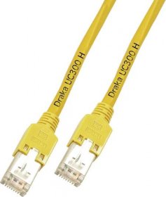 Síťový kabel RJ45 DRAKA K8075.1, CAT 5e, F/UTP, 1.00 m, žlutá