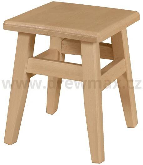 Dřevěný taburet v. 32 cm