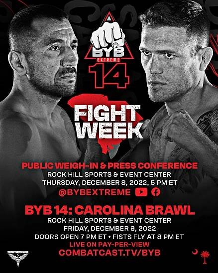 BYB 14 Carolina Brawl Fight Week Info