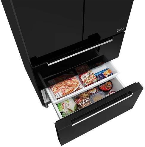 Americká lednice LA6983bc BLACK | Concept – chytře vymyšleno pro život