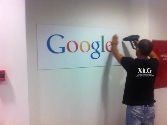 Google - Τοποθέτηση λογότυπου και ταπετσαρίας - XLG