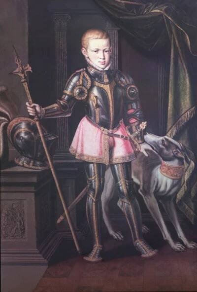 Ferdinand Maxmilián Josef I., rakouský arcivévoda a mexický císař (1832-67) jako chlapec od Austrian School