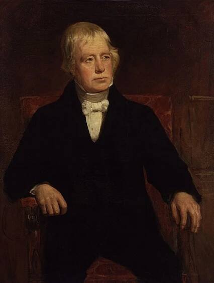 Portrait of Scottish historical novelist Sir Walter Scott, 1st Bt, 1829