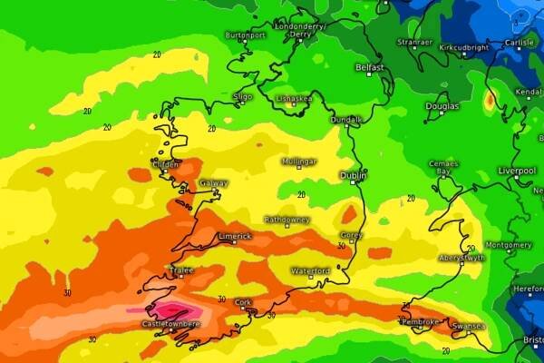 Fresh 12-hour Met Eireann weather alert as expert pinpoints worst-hit areas for ‘strongest winds’ and 7-d...
