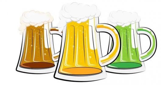 St. Patrick je den obrázek - tři druhy piva — Stock obrázek