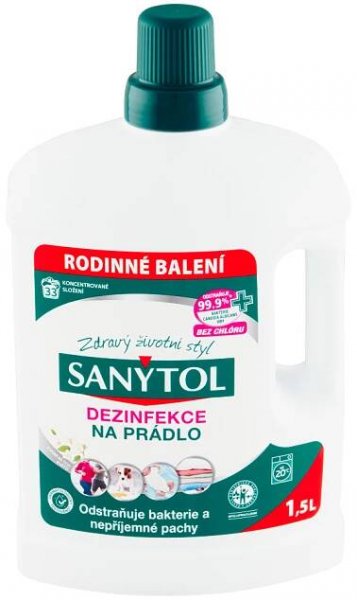 Sanytol dezinfekce na prádlo bílé květy 1,5 l