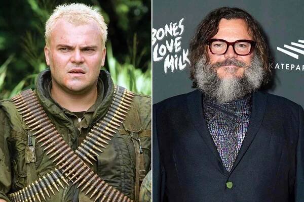 Jack Black in Tropic Thunder; Jack Black attends The Skatepark Project Gala at Chateau Marmont on November 17, 2023 in Los Angeles, California