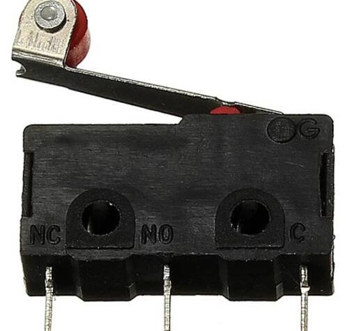 Koncový mikrospínač a pákový doraz s kladkou - 5A 125V