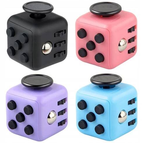 4X HAND CUBE ANTISTRESOVÁ KOSTKA FIDGET CUBE TOYS pro děti i dospělé