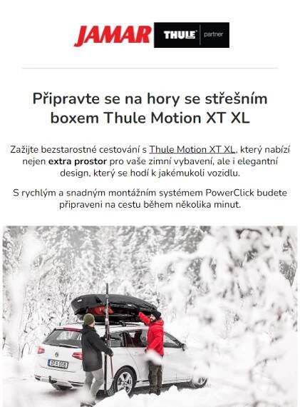 Připravte se na hory se střešním boxem Thule Motion XT XL