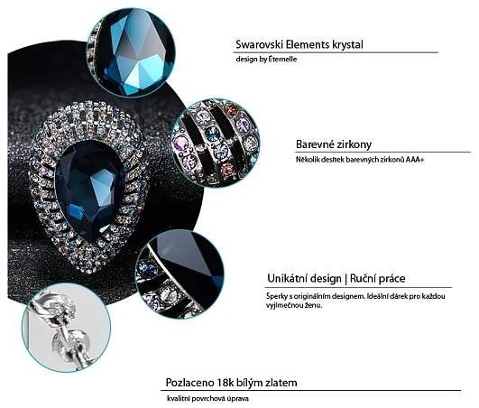 Éternelle Exkluzivní brož Swarovski Elements Béatrice