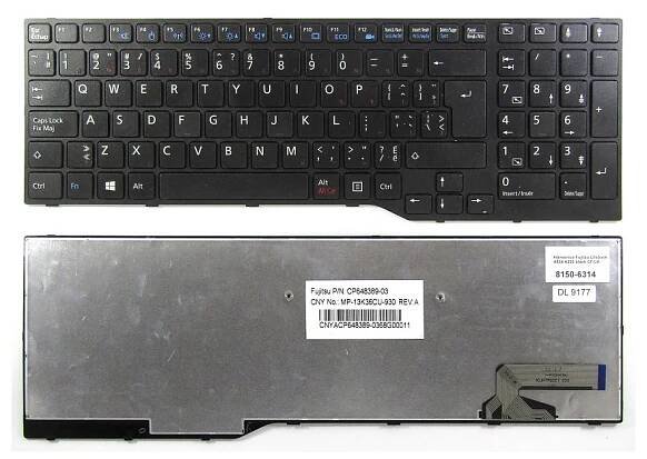 klávesnice Fujitsu Lifebook A514 A544 A554 A555 AH544 AH555 AH564 černá FR/UK